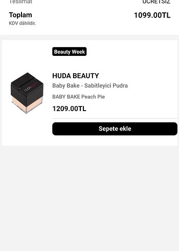 Huda Beauty Baby Bake Sabitleyici Pudra