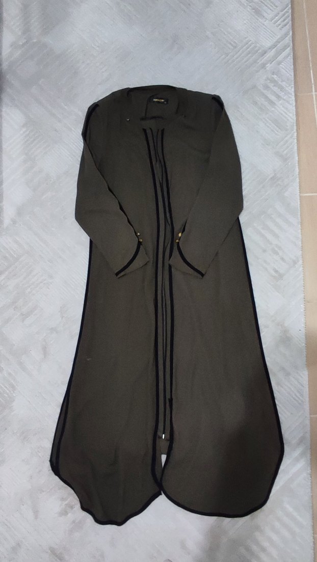 Haki Uzun Kadın pardüsü - Görsel 5