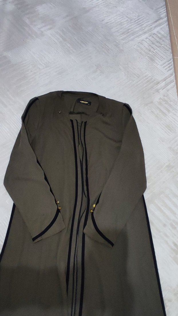 Haki Uzun Kadın pardüsü - Görsel 4