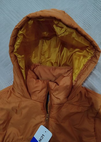 Kapüşonlu Kadın Kış Montu, oversize , sarı - Görsel 3