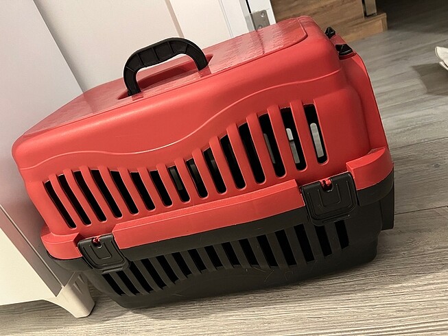Kedi Taşıma Çantası / Box / Kutusu Kırmızı Siyah Evcil Hayvan