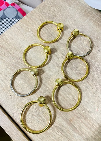 Parlak Altın Elbise Dolabı Kulpu - Görsel 4