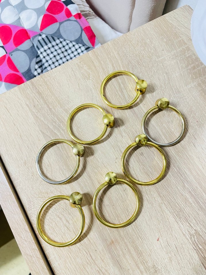 Parlak Altın Elbise Dolabı Kulpu - Görsel 2