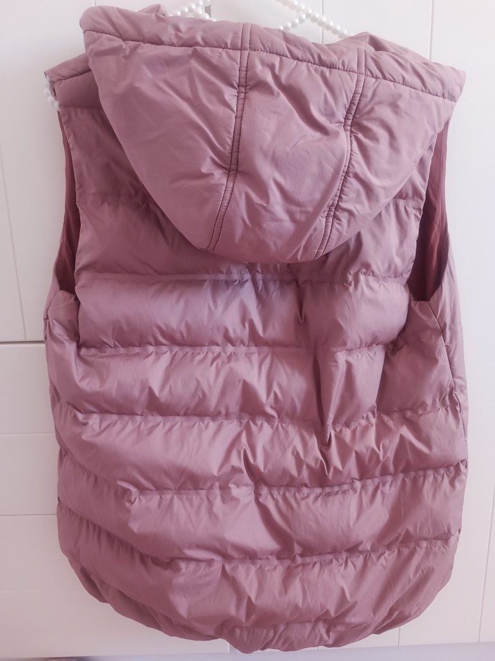 Zara Pembe Kapitone Yelek - Görsel 4