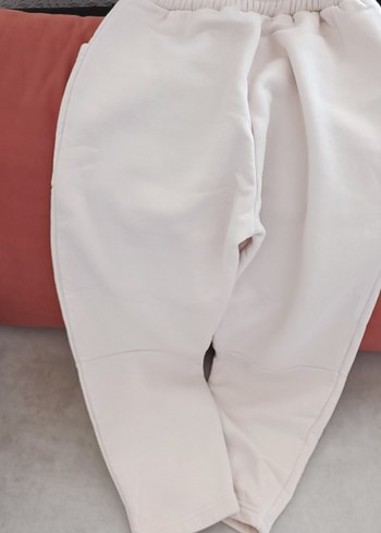 kız çocuk açik bej moda pantalon - Görsel 2