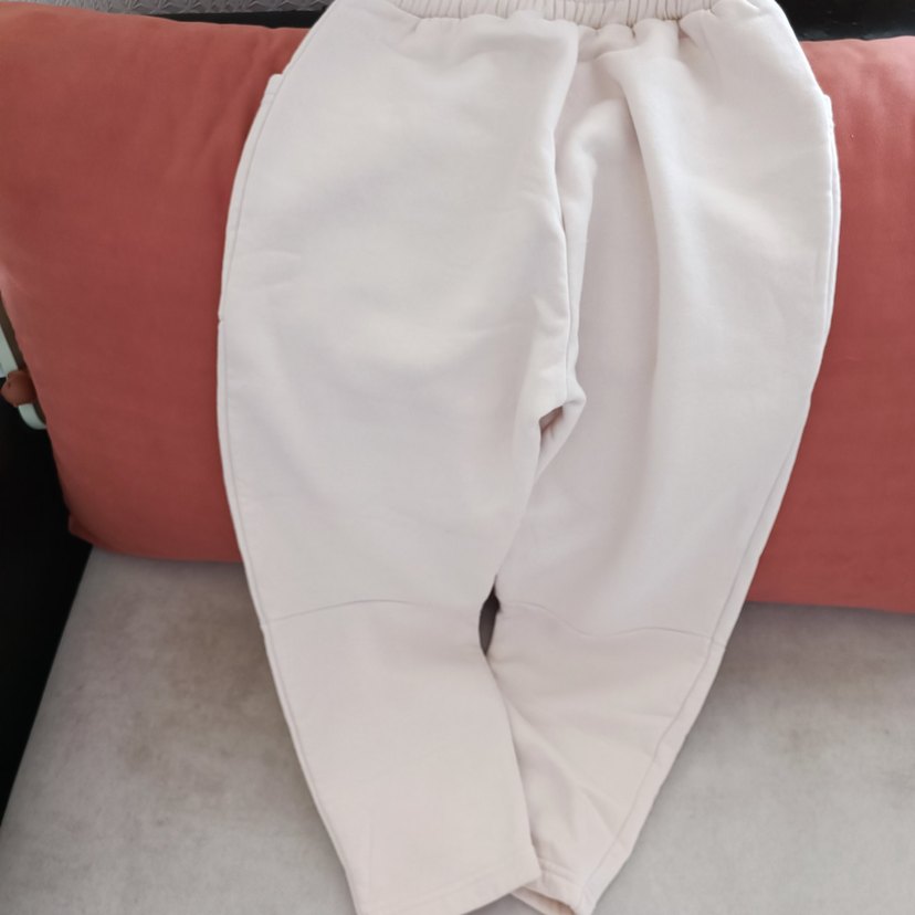 kız çocuk açik bej moda pantalon - Görsel 2