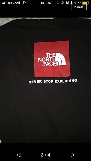 North Face orijinal north face tişört