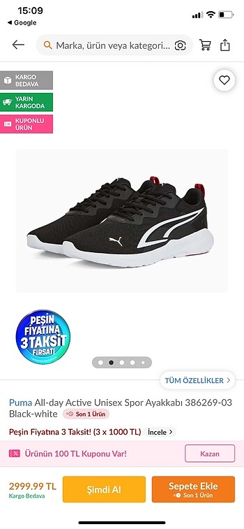 Puma All-Day Active Spor Ayakkabısı