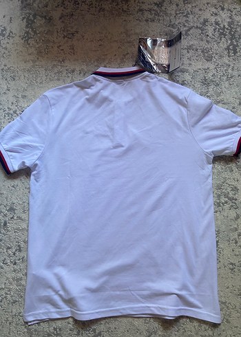 xxl Beden beyaz Renk Tommy Hilfiger Beyaz Polo Yaka Erkek Tişört