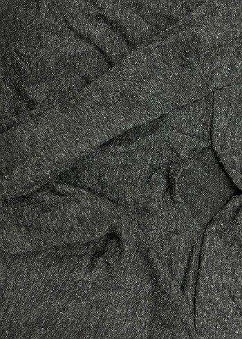 V Yaka Uzun Kollu Triko Mini Bluz - Görsel 3