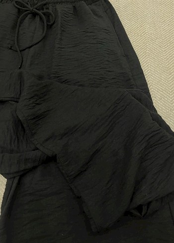 Siyah Keten Pantolon 40 - Görsel 4