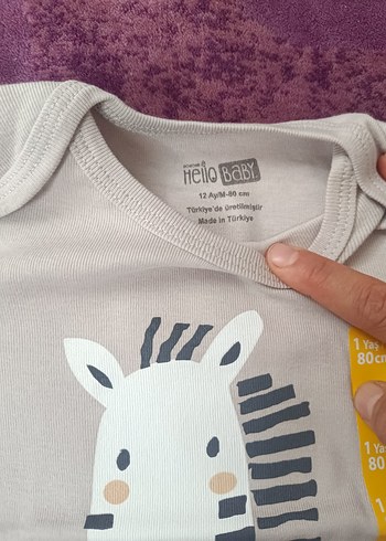 Uzun Kollu erkek Bebek Body etiketli - Görsel 3