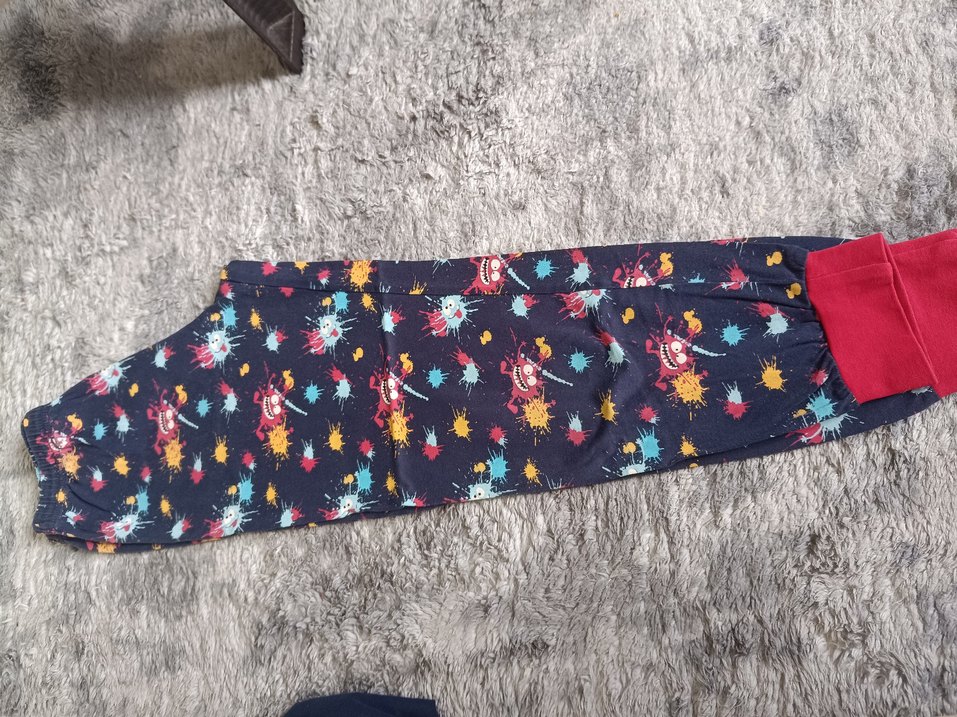 Renkli Tie-Dye Kadın Kumaş Pantolon - Görsel 2