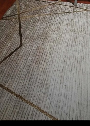 Bej ve Gri Modern Halı örtüsü - Görsel 3