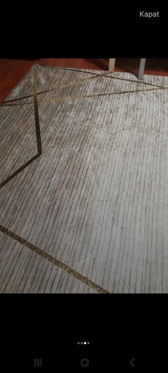 Bej ve Gri Modern Halı örtüsü - Görsel 3