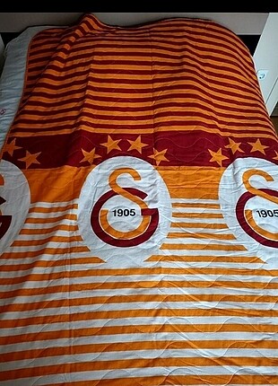  Galatasaray tek kişilik yatak örtüsü pike 