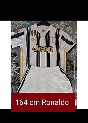 Juventus ronaldo çocuk forma 2 li takım ithal 164 cm 