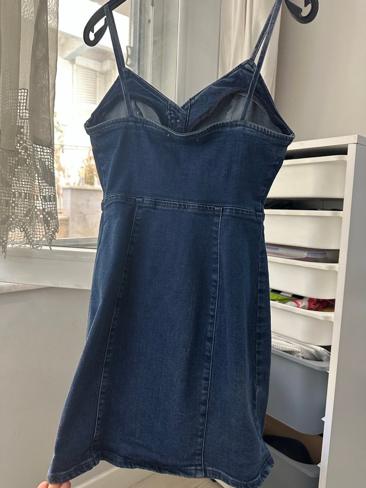 Zara kot elbise 36 beden - Görsel 4