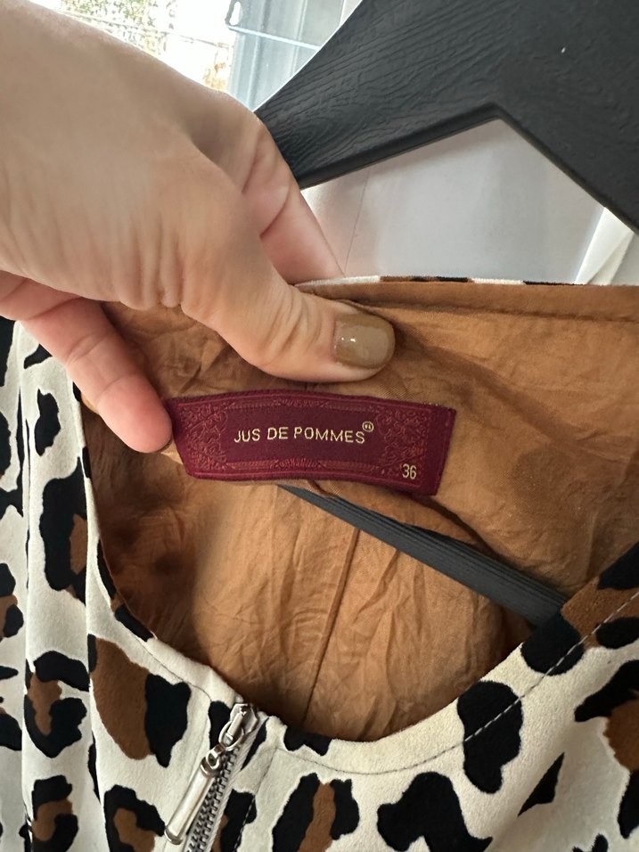 Leopar desenli elbise 36 beden - Görsel 2