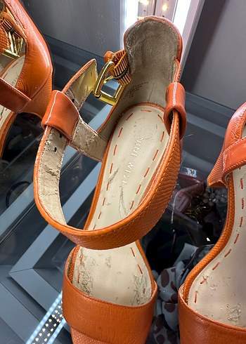 Turuncu Kadın sandalet - Görsel 3