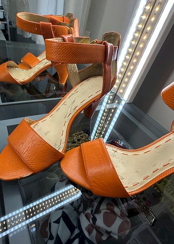 Turuncu Kadın sandalet - Görsel 2