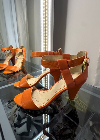 Turuncu Kadın sandalet - Görsel 4