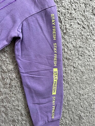 8 Yaş Beden mor Renk Reserved sweatshirt 8 yaş