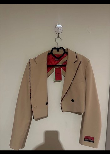 Les Benjamins Bej Kisa Blazer Ceket
