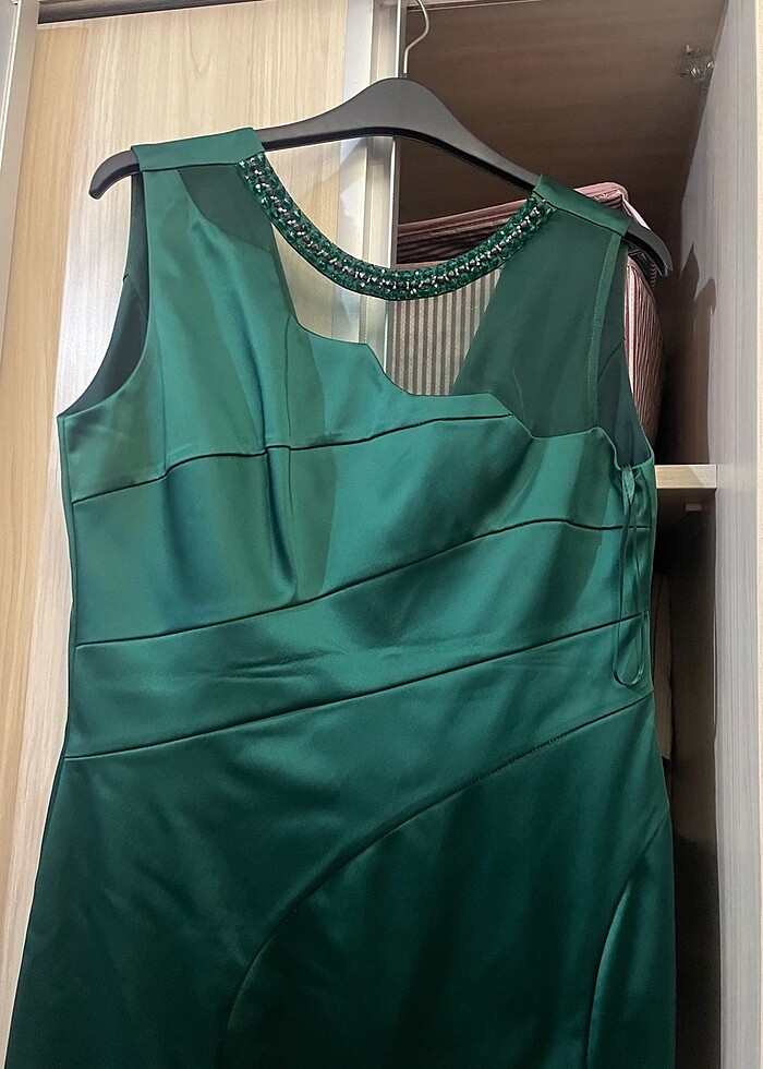 Midi boy abiye elbise - Görsel 3