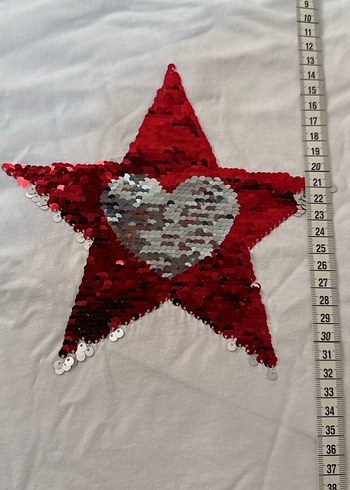 Kız Çocuk Beyaz Pul İşlemeli Tişört - Görsel 2