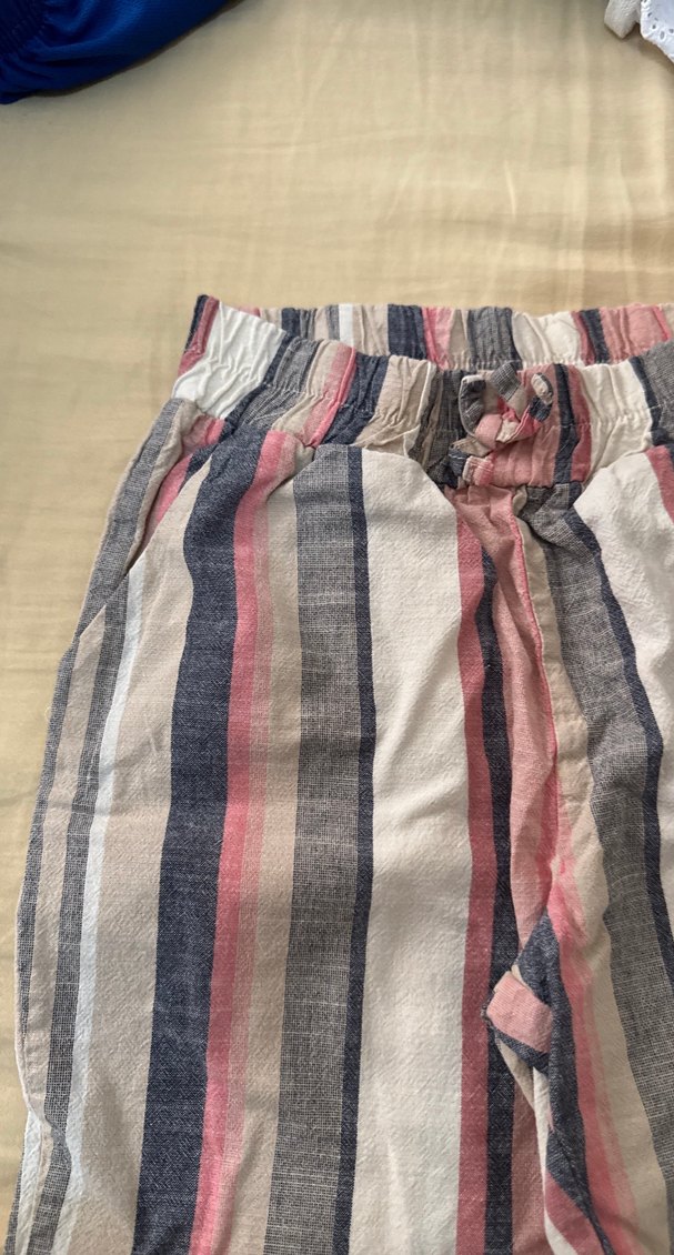 Çok Renkli Çizgili Pamuklu çocuk Pantolon - Görsel 2