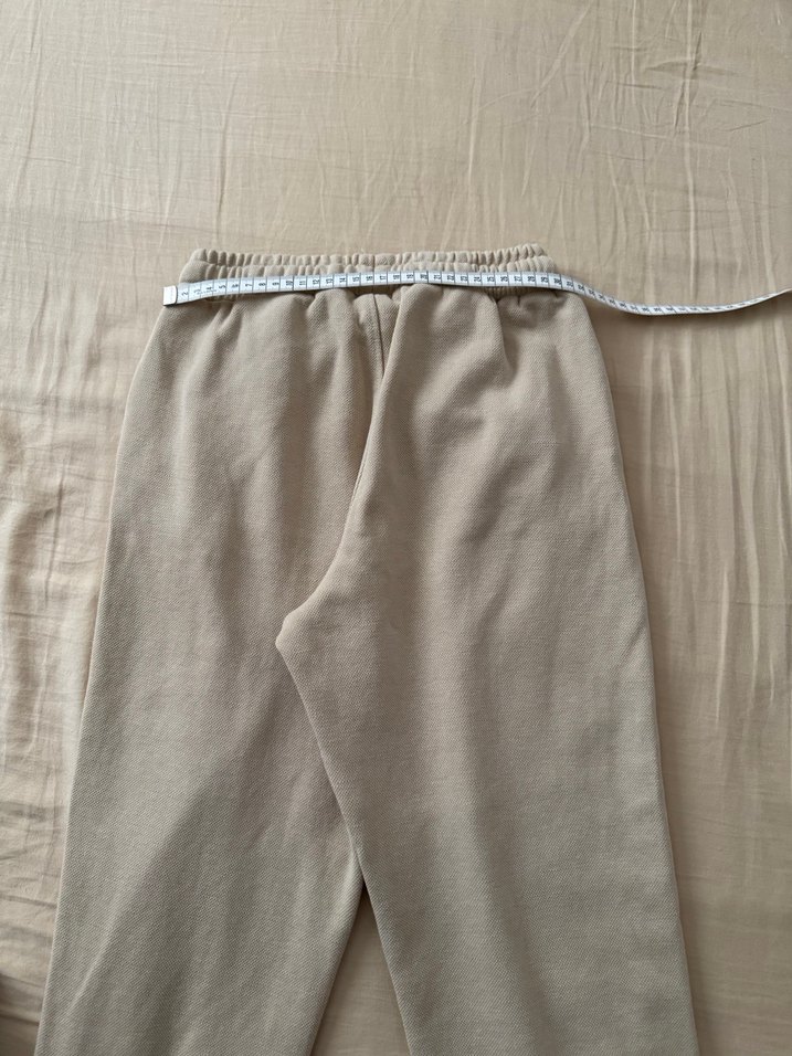 Bej erkek çocuk Keten Rahat Kesim Eşofman - Görsel 4