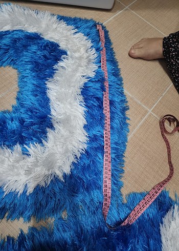 Mavi Batik Desenli Banyo Paspası Seti - Görsel 6