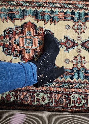 Ayakkabı Dünyasından Süet kadın bot 38 numara çok şık - Görsel 8