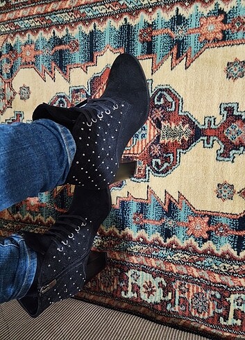 Ayakkabı Dünyasından Süet kadın bot 38 numara çok şık - Görsel 9