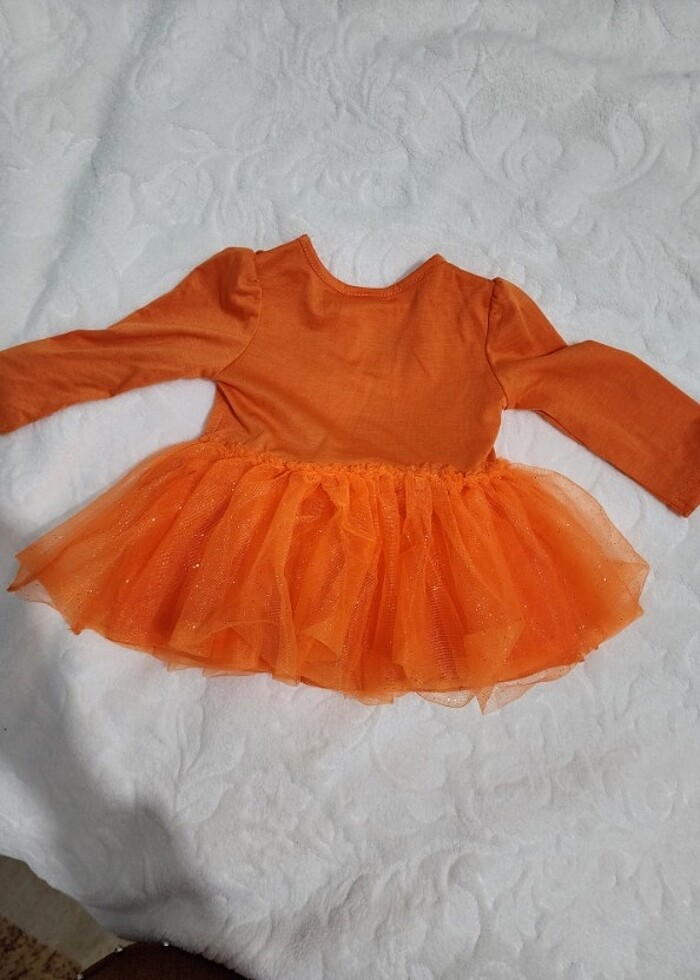 H&M kız bebek kostüm 3-6 ay turuncu - Görsel 5