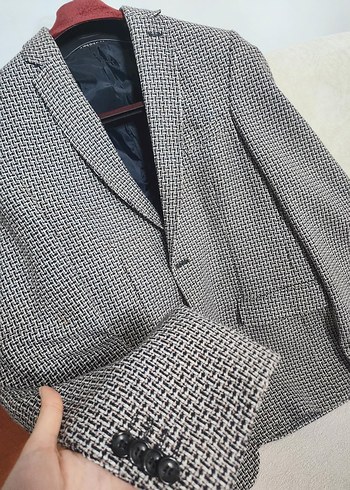 Desenli Erkek Blazer Ceket S beden - Görsel 4