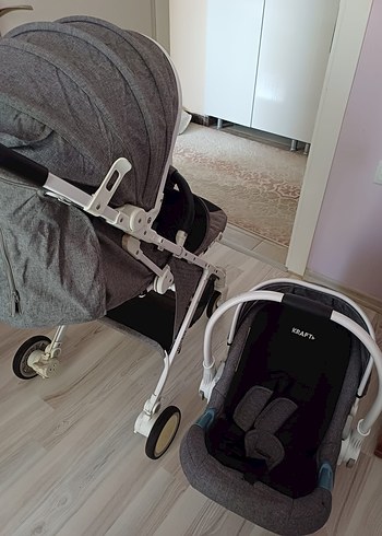 Kraft pocket Gri Bebek Arabası - Görsel 3