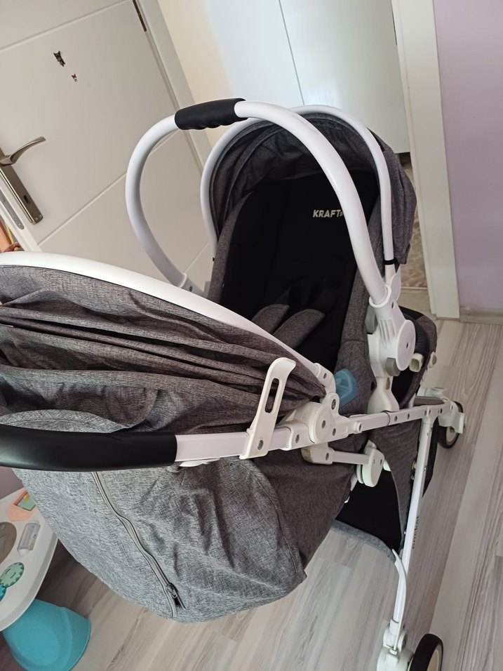 Kraft pocket Gri Bebek Arabası - Görsel 4