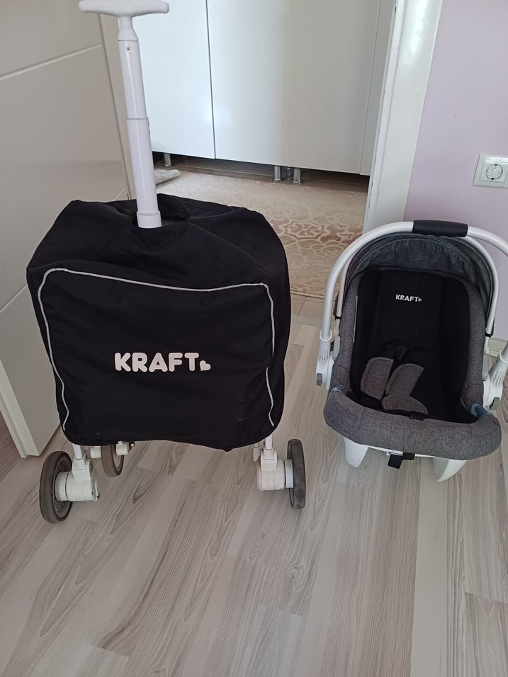 Kraft pocket Gri Bebek Arabası - Görsel 2