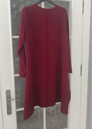 Bordo Uzun Kollu Salaş Tunik - Görsel 4
