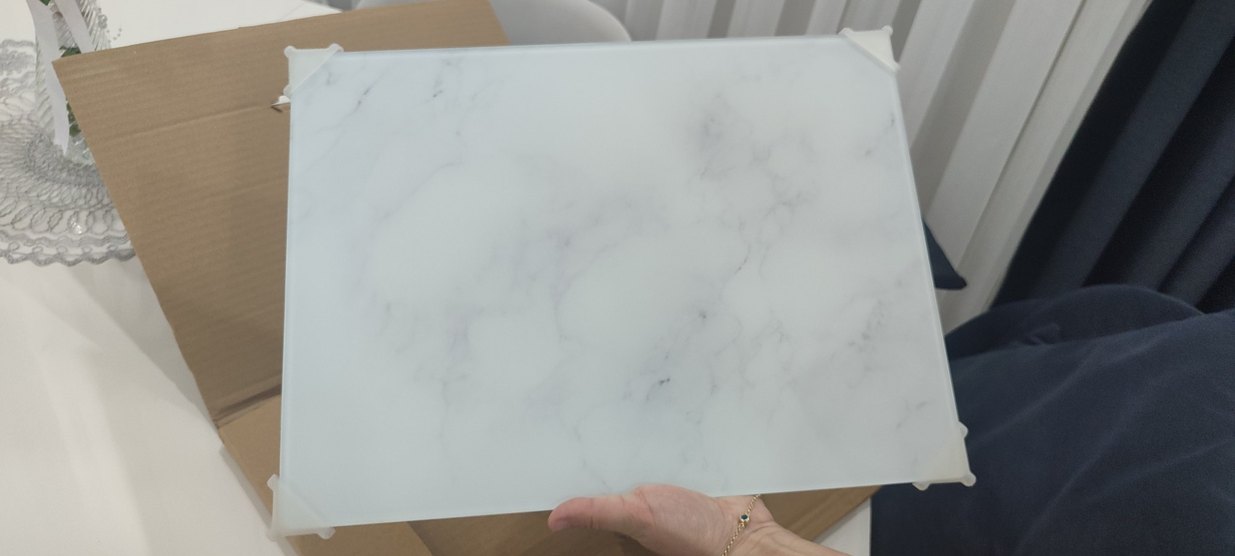 Mermer Desenli cam kesme tahtası - Görsel 5