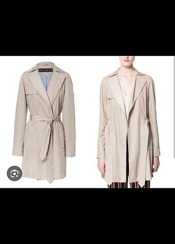 Zara paraşüt kumaş trençkot