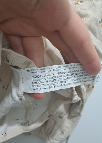 24-36 Ay Beden zara 2-3 yaş gömlek