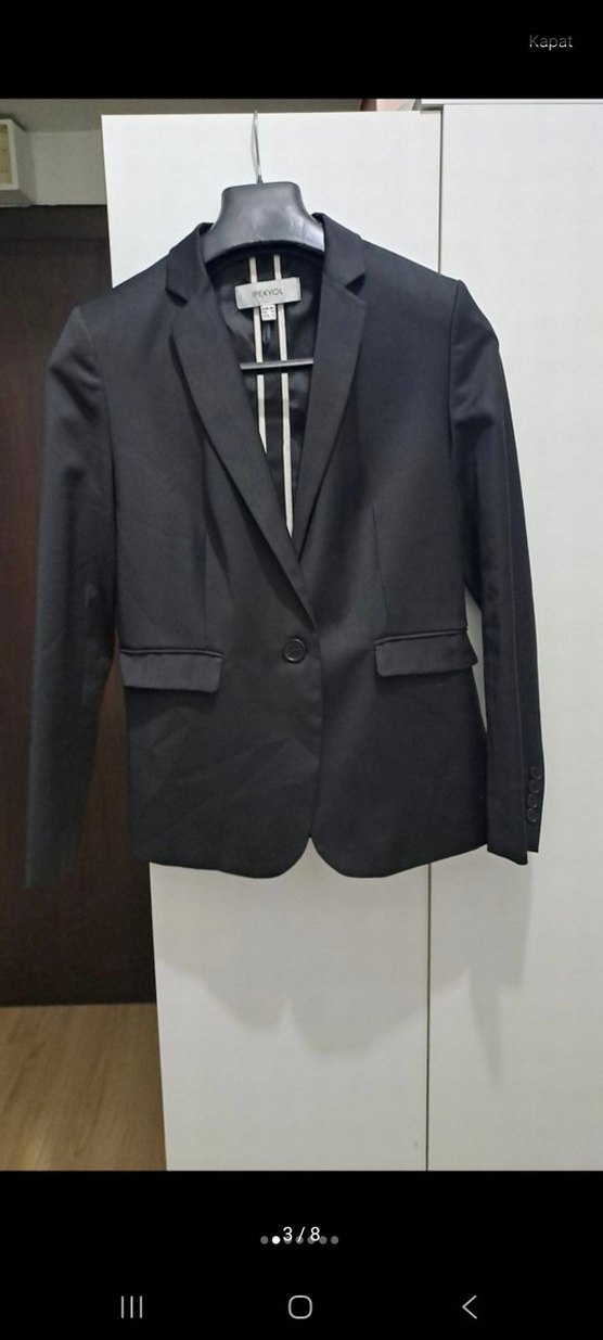 İpekyol yün karışımlı ceket,etek,panton - Görsel 3