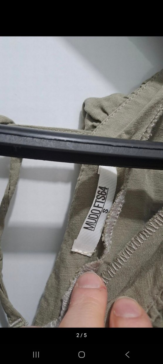 Mudo keten karışımlı tulum - Görsel 4