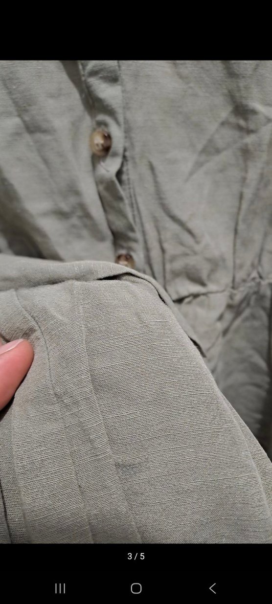 Mudo keten karışımlı tulum - Görsel 5