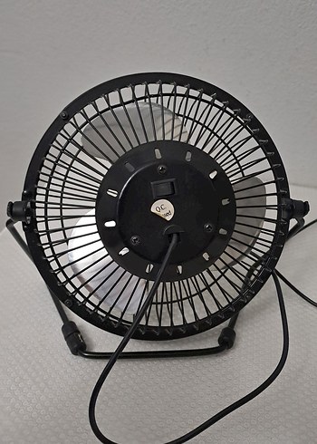 USB Bağlantılı Siyah Masaüstü Fan - Görsel 2