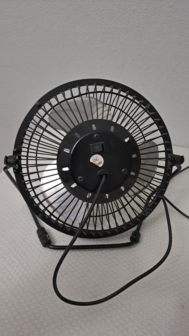 USB Bağlantılı Siyah Masaüstü Fan - Görsel 2