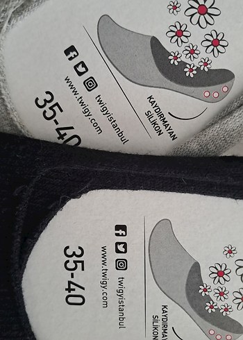 38 Beden Twigy 2'li kadın babet çorap.